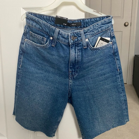 Mid-Length Jean Shorts - Picture 1 of 4